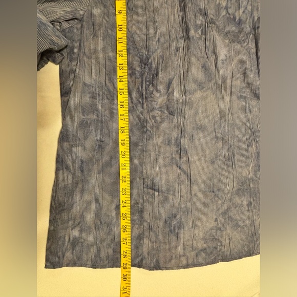 Ulla Popken NWT blue and white tunic with pewter colored accents, 16/18 - Picture 11 of 11